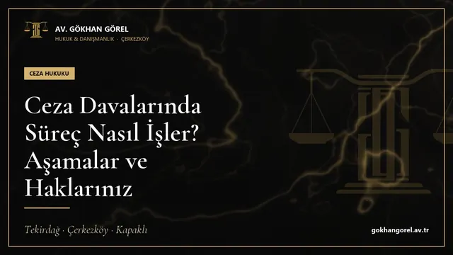 Ceza Davalarında Süreç Nasıl İşler? Aşamalar ve Haklarınız